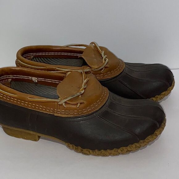 L.L Bean Duck Boots Men's Loafer Style Bean Boots Size 7 - Picture 2 of 10